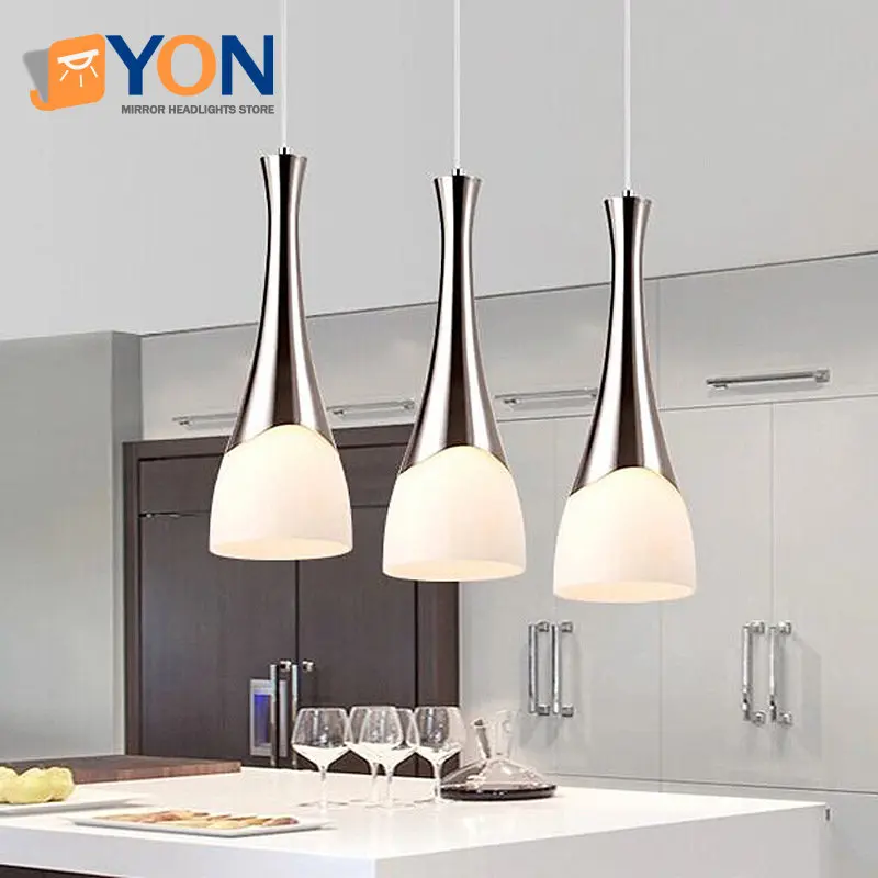 

Современная светодиодная люстра E27 для столовой, настенное освещение со стеклянной лампой для спальни, коридора, бара, столового стола