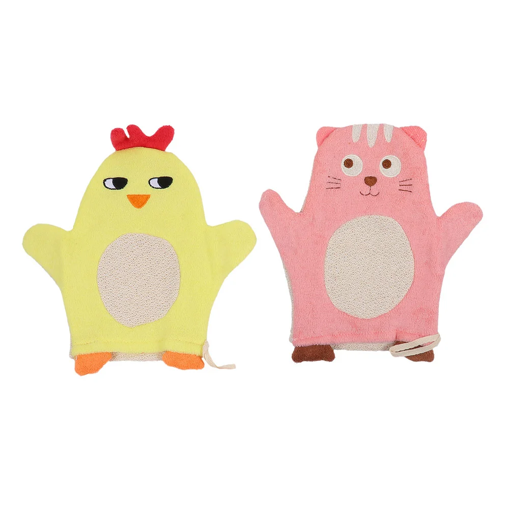 

2Pcs Body Rubbing Toddler Shower Foaming Portable Body Scrubbers
