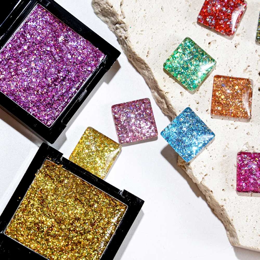 

1 Pcs Solid UV Reflective Glitter Gel Nail Polish 12 Colors Sparkling Sequins Soak Off UV LED Varnish Nail Accesories Collection
