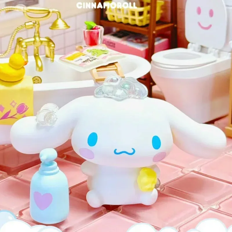 Miniso X Sanrio Временная серия для купания Женская фигурка Коричный помпон пурин