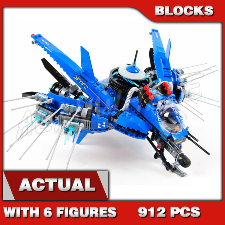 

912pcs New Lightning Jet Plane Fighter Kids 10721 Building Blocks Children Assemble Bricks Toys Compatible With Model