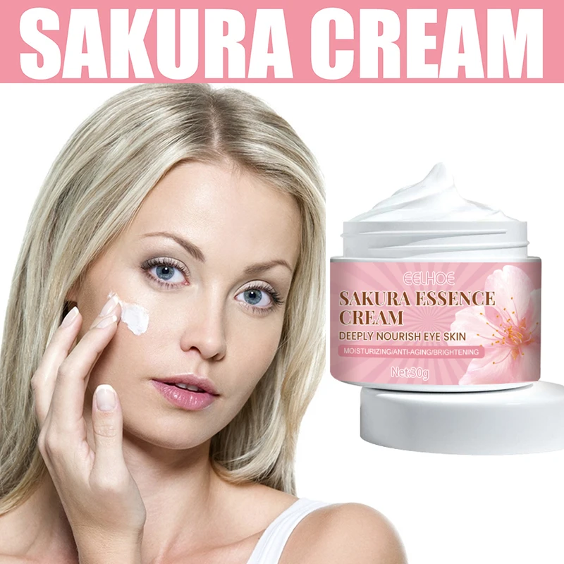

Sakura Remove Wrinkles Cream Moisturizing Firming Lifting Face Skin Anti-ageing Fade Fine Lines Nourishing Repair Beauty Care
