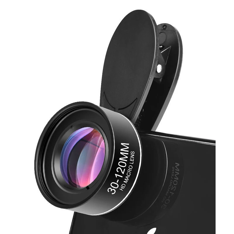 Phone Camera Lens 30-120mm Macro Lens Long Distance 4K HD Mobile Phones Accessories Lens+CPL+Star Filter for iPhone X Smartphone