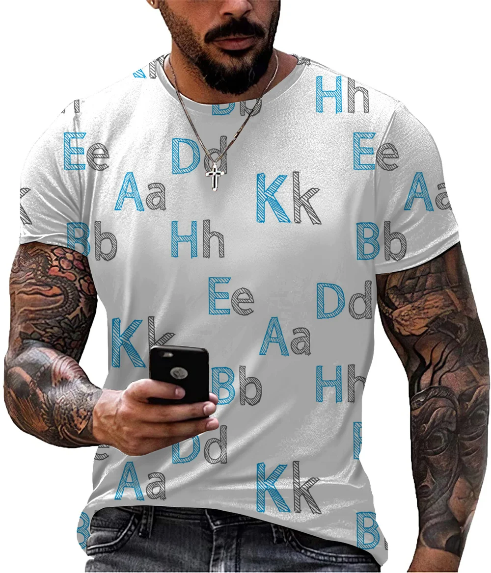 

Футболка мужская графическая с надписью и цифрами