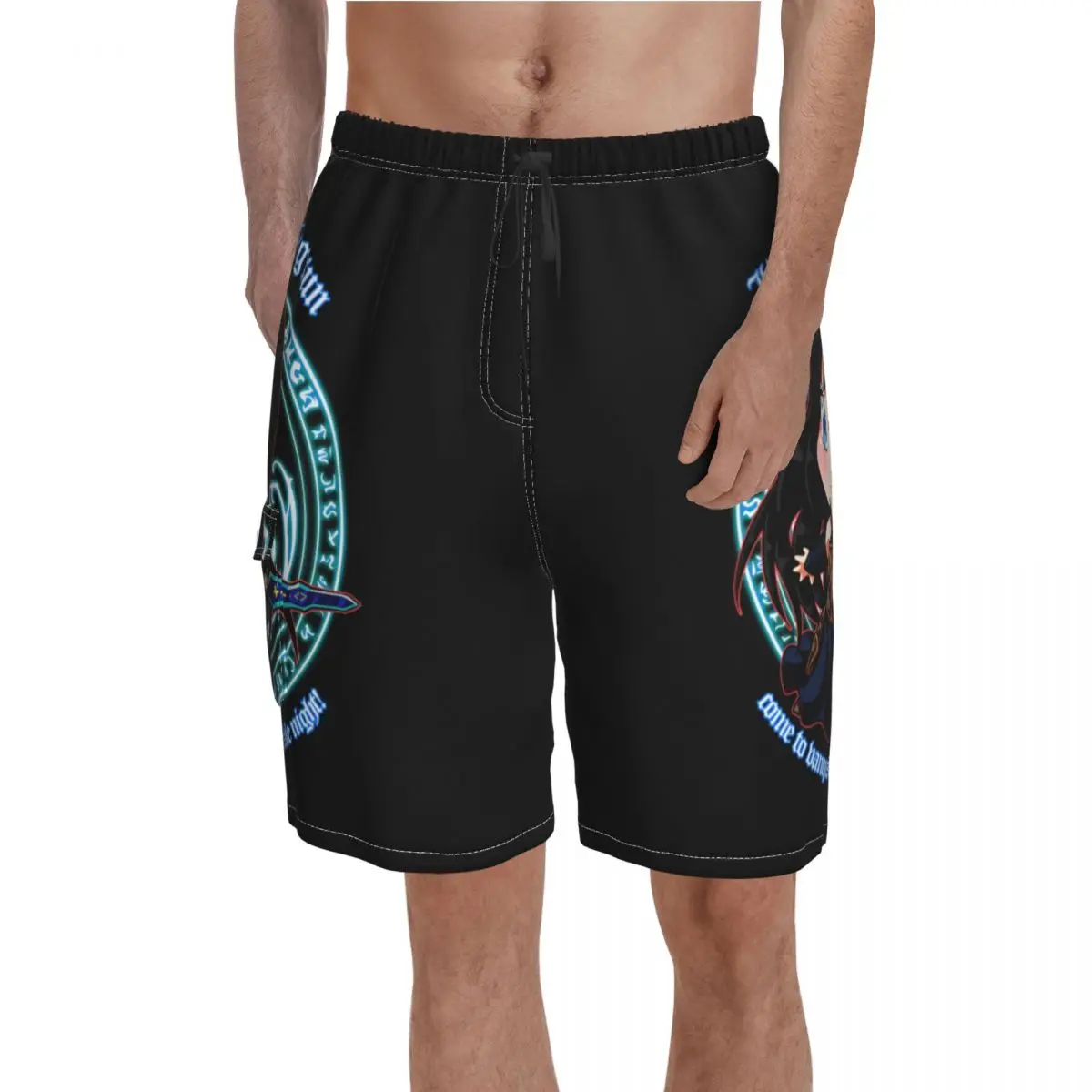 

Castlevania Order Of Ecclesia Shanoa Board Shorts Classic ecclesia shanoa bag anime Males Cute Beach Shorts Hot Printing Trunks