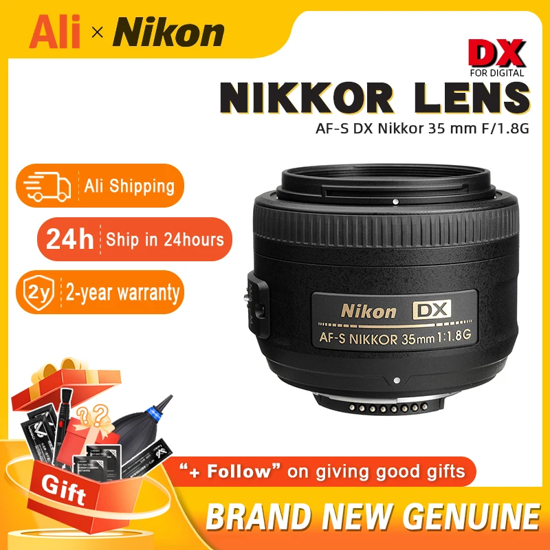 Объектив Nikon AF-S DX Nikkor 35 мм F/1 8G (Новый) для камеры NIKON D7000 D7100 D7500 SLR портреты и пейзажи