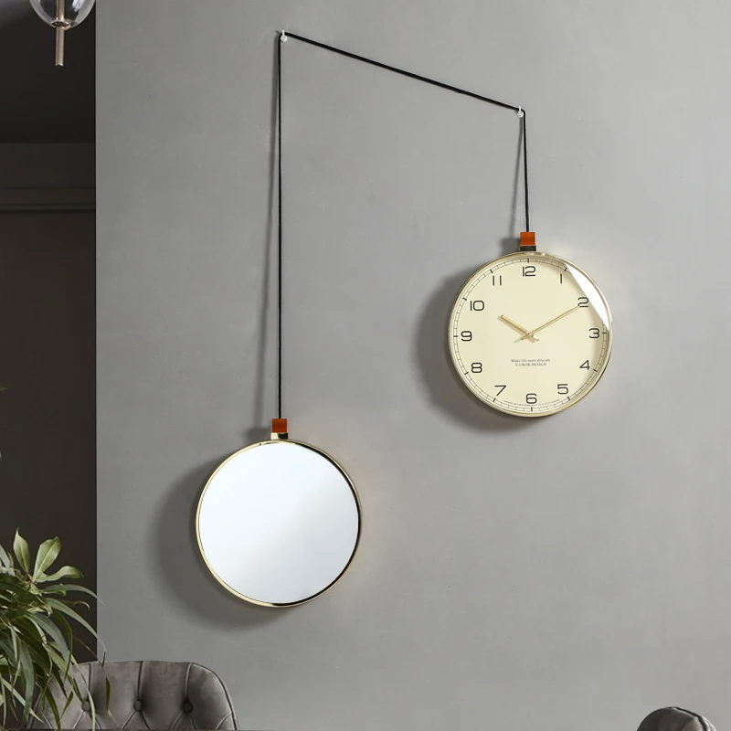 

Wall Clock Living Room Home Modern Minimalist Clock Mute Atmospheric Personality Affordable Luxury Wall Clock