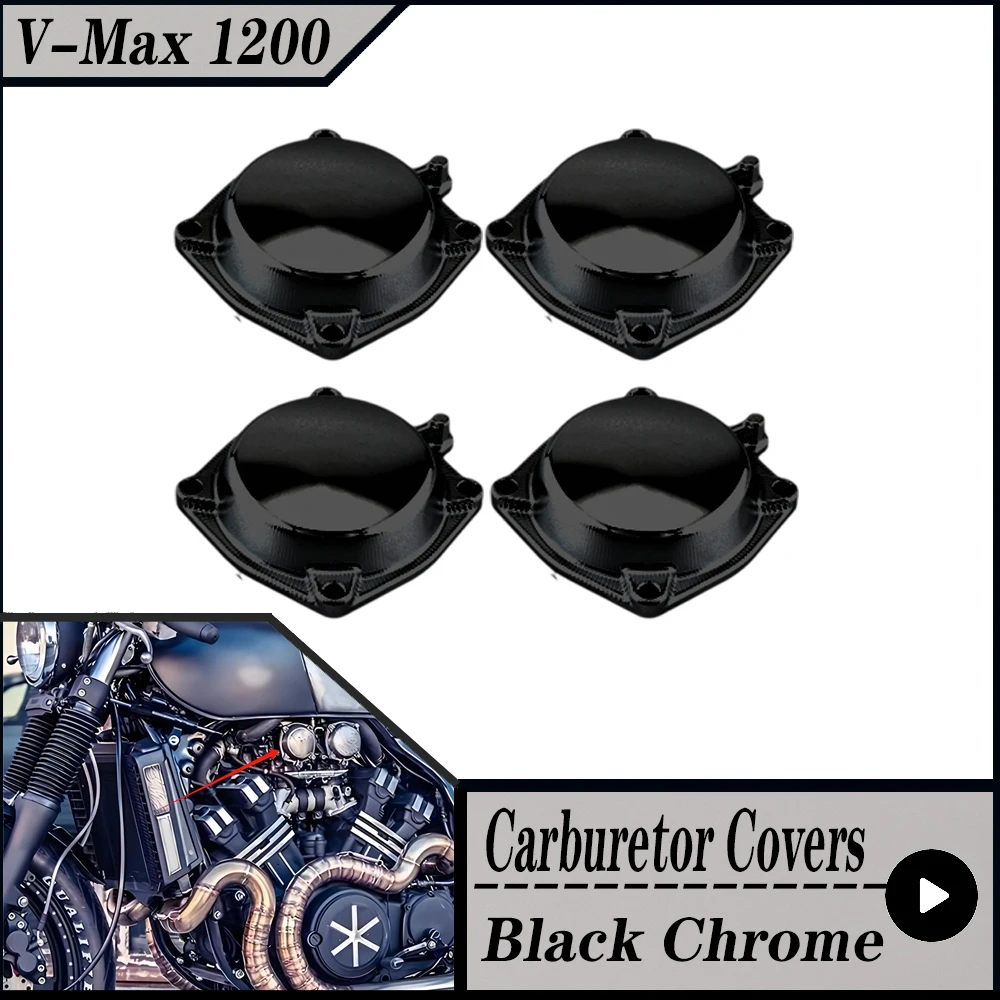 

Для YAMAHA VMAX V-MAX V MAX 1200 1988-2007 аксессуары для мотоциклов 4 шт. верхняя крышка карбюратора, крышки диафрагмы ползункового клапана