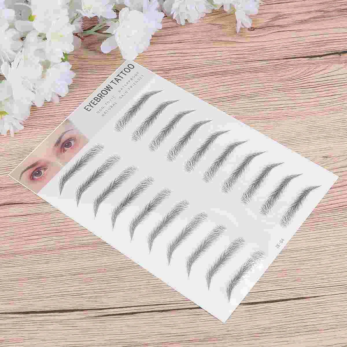 

Transfer Stickers Toolsticker Makeup Water Shaping Grooming Imitation Browshaper False Bionic Natural Stick4D Stencil Black