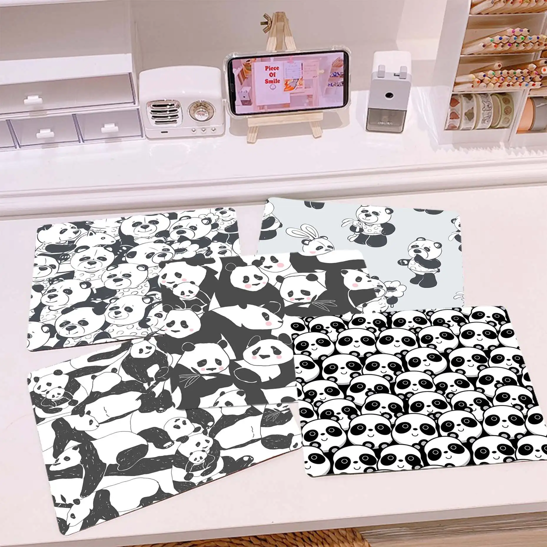 

MaiYa Your Own Mats Cute Baby Panda Cartoon gamer play mats Mousepad Top Selling Wholesale Gaming Pad mouse