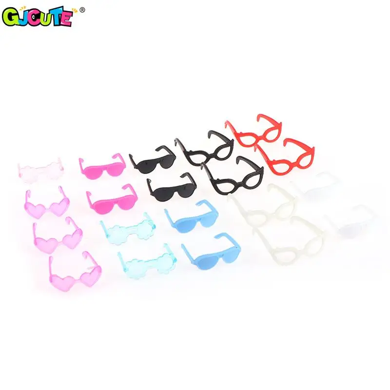 

20 шт., разноцветные очки для кукольного домика