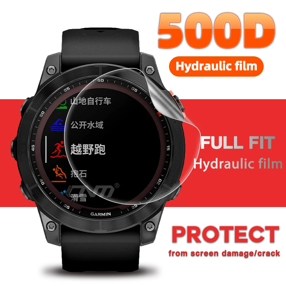 

500D Screen Protector for Garmin Epix fenix 7 7S 7X 5 5S 6 6S 6X Pro Solar Smart watch TPU HD Soft Protective Film (Not glass)