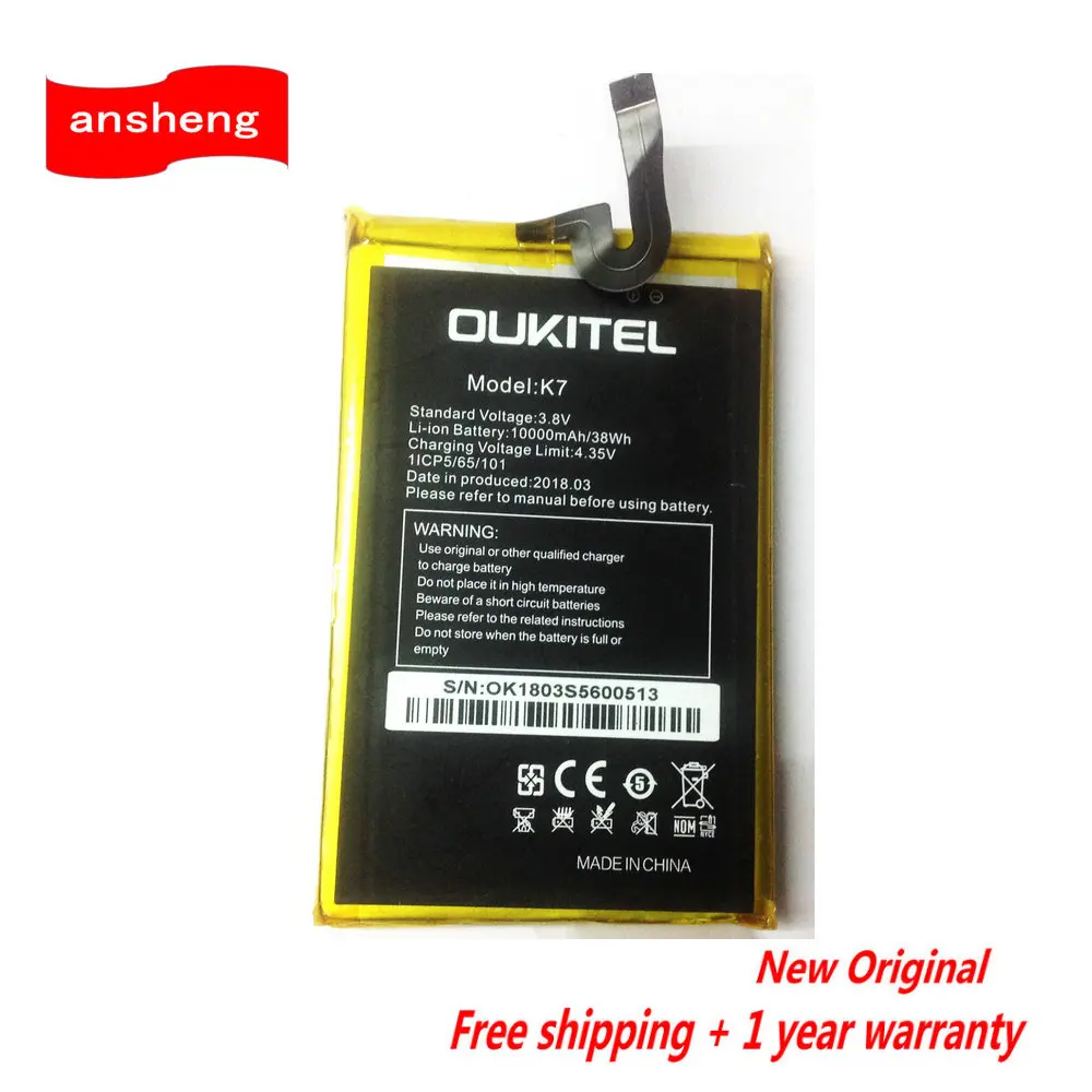 

New Original 3.8V 10000mAh K7 Battery For Oukitel K7 K7Power Cell Phone