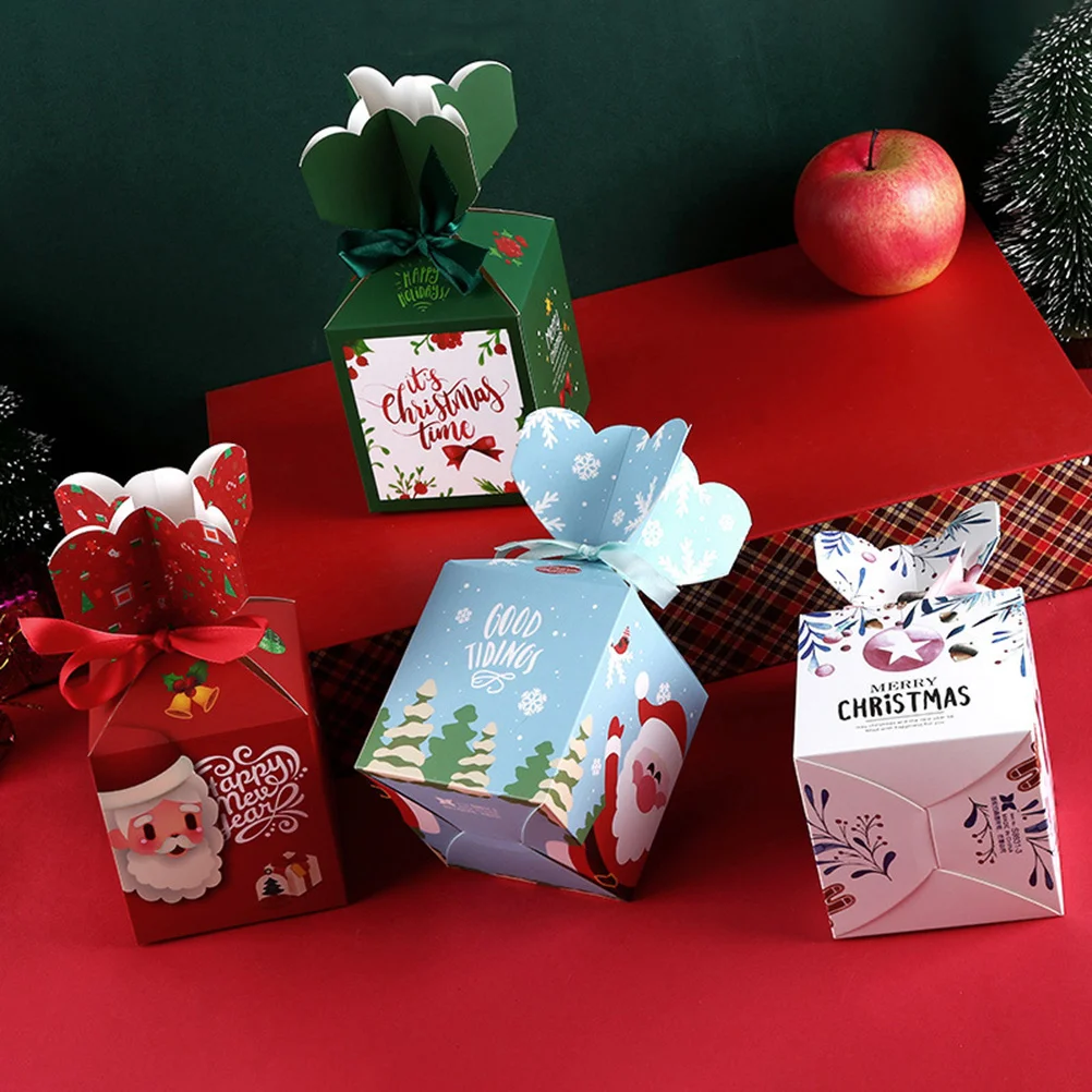 

Christmas Gift Boxes 3d Paper Cookie Box Bakery Boxes Xmas Party Facor Santa Chocolate Boxes