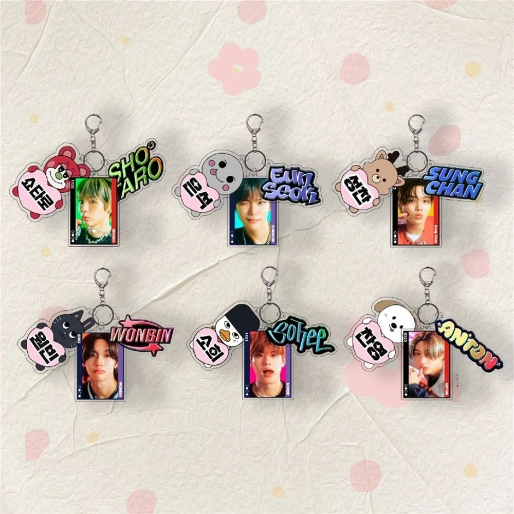 3 шт./компл. Kpop RIIZE брелок двусторонний акриловый квадратный SHOTARO EUNSEOK SUNGCHAN WONBIN SEUNGHAN