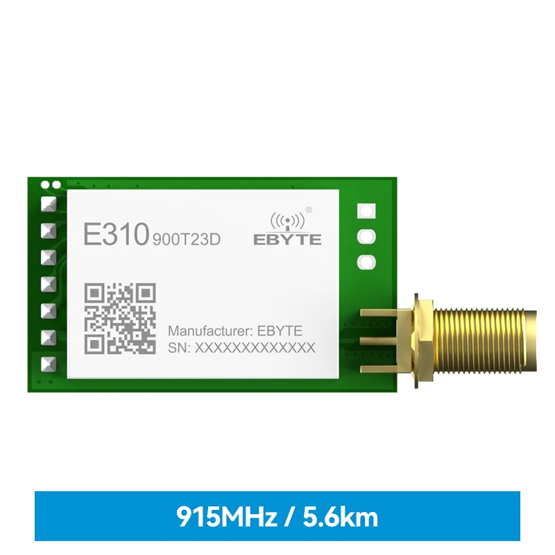 

900MHz 23dBm Wireless Module 5.6KM Long Range E310-900T23D SMA UART Transmitter Receiver