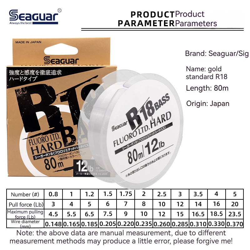 Золотая рыболовная фторуглеродная леска Seaguar мягкая износостойкая морская