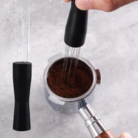 40hot coffee powder distributor manual distributing evenly stainless steel coffee powder tamper espresso auxiliary stirrer need