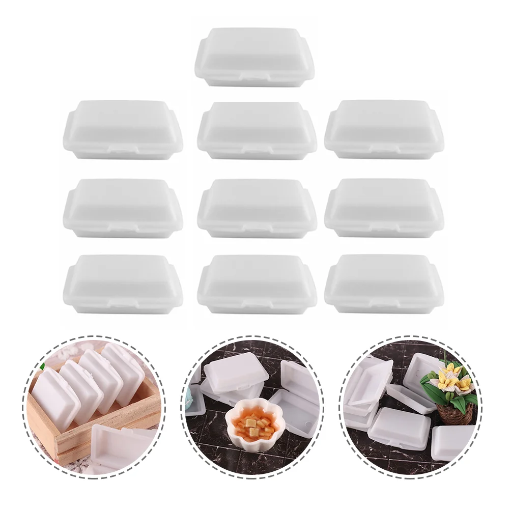 

Boxlunch Takeaway Mini Miniature Case Model House Containers 12 Kitchen Accessorydecorative Boxes Foodscale Simulation