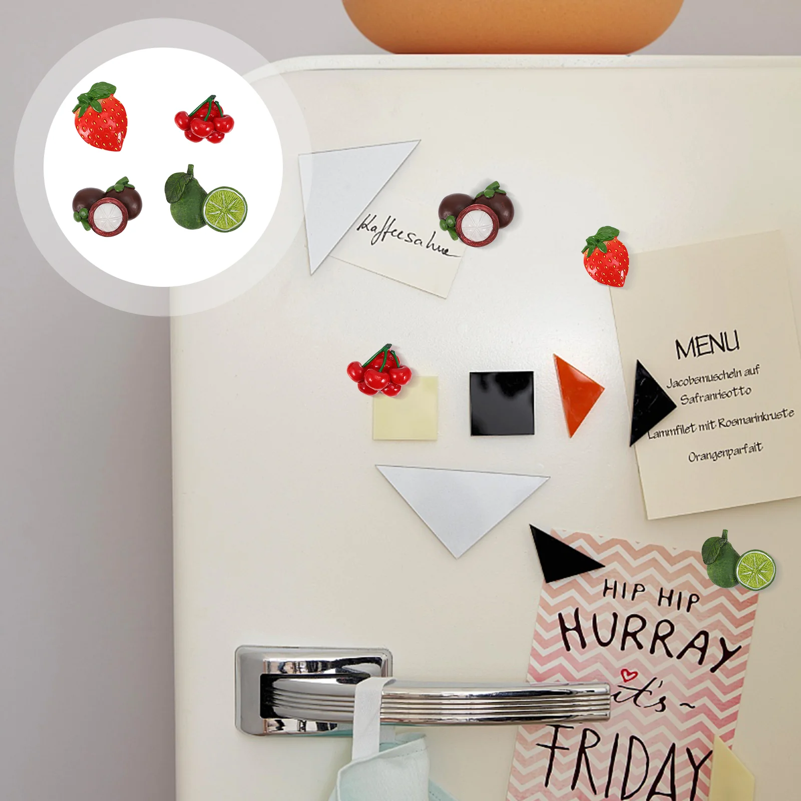 

Magnets Refrigerator Fridge Fruit Magnet Cute Sticker Decorative Vegetable Cartoon Simulation 3D Mini Toddlers Decor Veggies