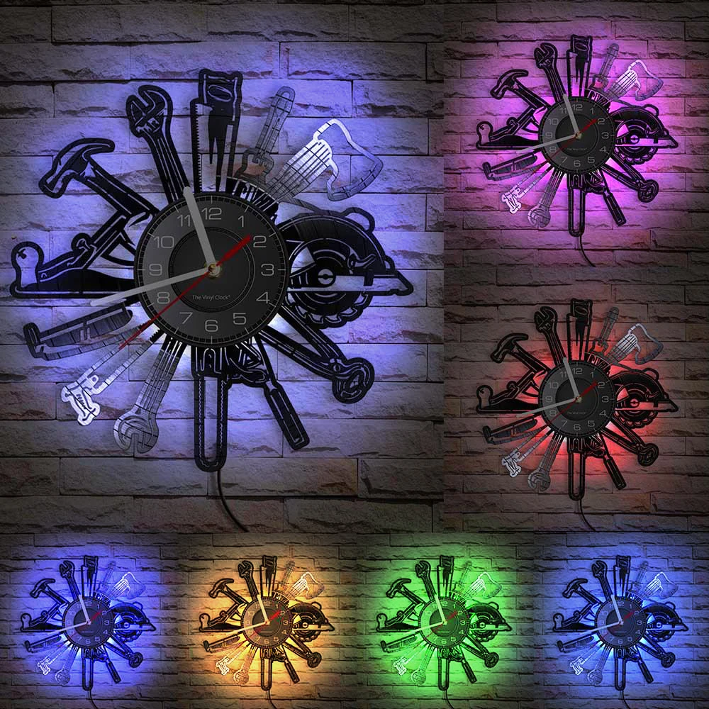 Современный простой виниловый светящийся настенный светильник ZK50 меняющий цвет