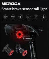bicycle smart auto brake sensing light auto start stop brake ipx6 waterproof usb charge cycling tail taillight bicycle accessori