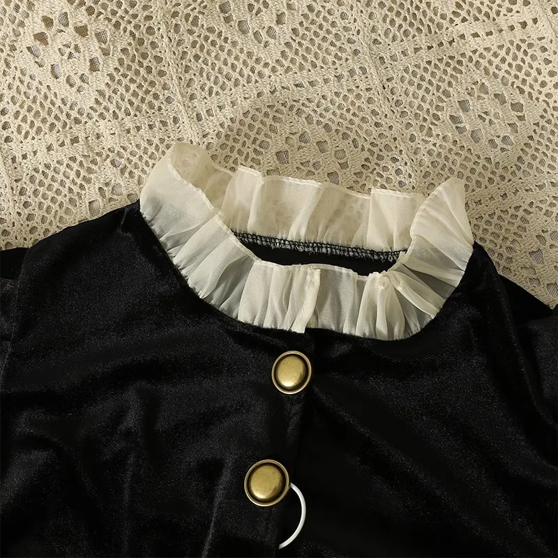 Женский винтажный кардиган с круглым вырезом длинным рукавом