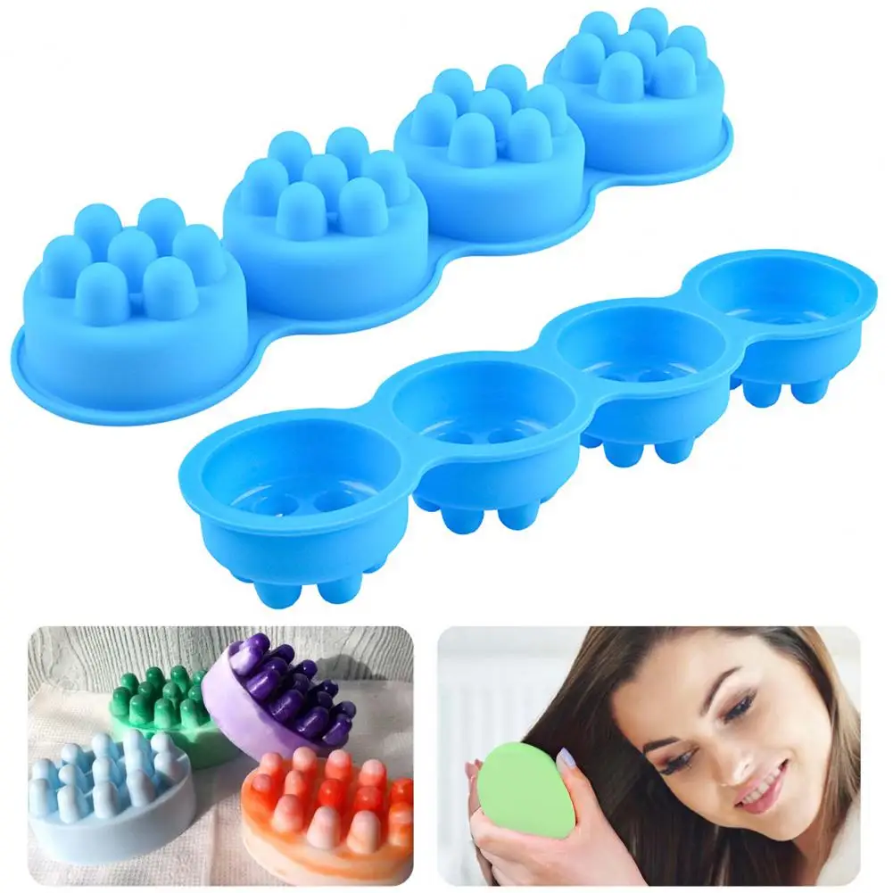 

Massage Soap Mold Durable Food Grade Round Silicone Massage Soap Mold Kitchen Accessories