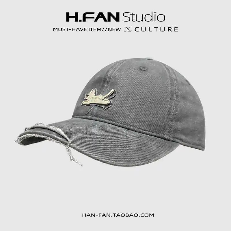 INS Мягкая верхняя шляпа с логотипом кота универсальная модная бейсболка мужская