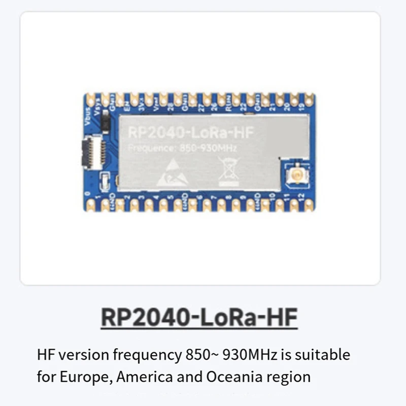 RP2040-Lora HF макетная плата + антенна аксессуары детали SX1262 850-930 МГц поддерживает GFSK