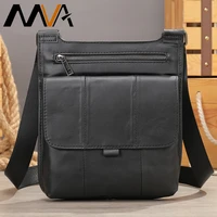mva crossbody bags for men shoulder bag genuine leather side bags of men vintage large capacity party bag for man 7 9 ipad 8880
