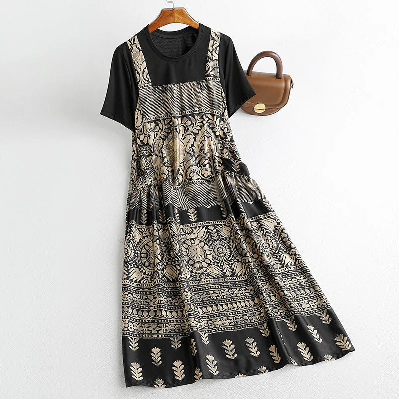 

Mulberry Silk Dress 2023 Summer New Slim Fit High end Skirt for Women