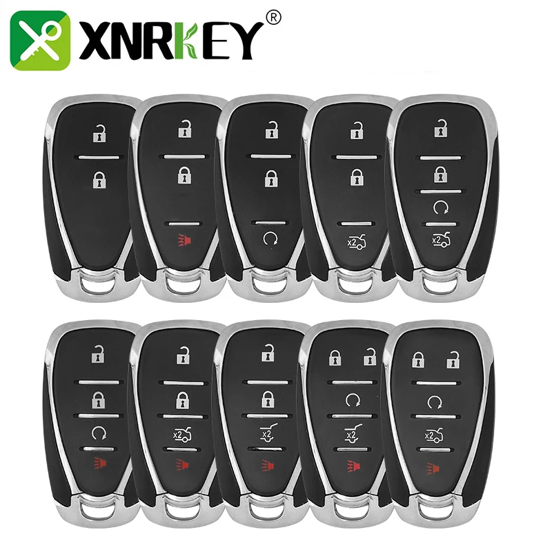 

XNRKEY 2/3/4/5/6B Car Remote Key Shell for Chevrolet Camaro Equinox Cruze Malibu Spark 2016+ Replace Keyless Card Key Case Cover