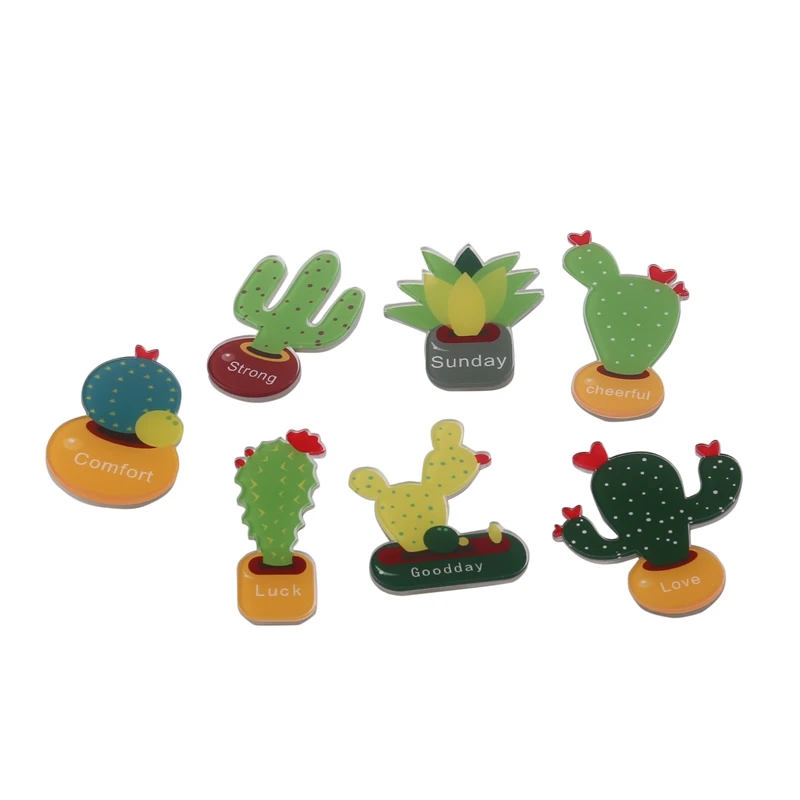

HOT Cactus Magnets Refrigerator Magnet Fridge Magnet Cactus Kitchen Magnets Fun Magnets Decorative Magnets Cute Magnets (Succule