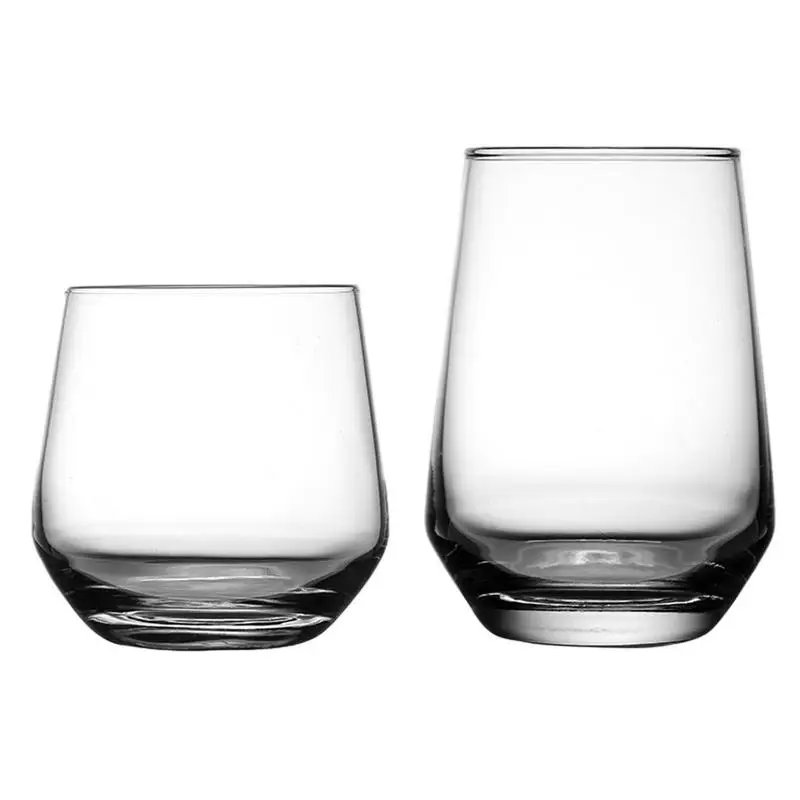 

Transparent Stemless Water Glasses Elegant All-Purpose Wine Drinking Glassware Beverage Cups Kitchen Drinkware Juice Cups Tools