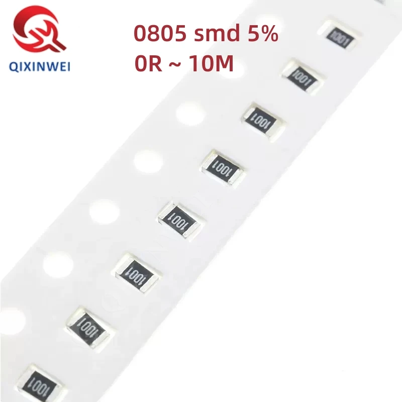 

100Pcs 0805 SMD 1/4W 0R ~ 10M chip resistor 5% 0 10R 100R 220R 330R 470R 1K 4.7K 10K 47K 100K 0 10 100 330 470 ohm