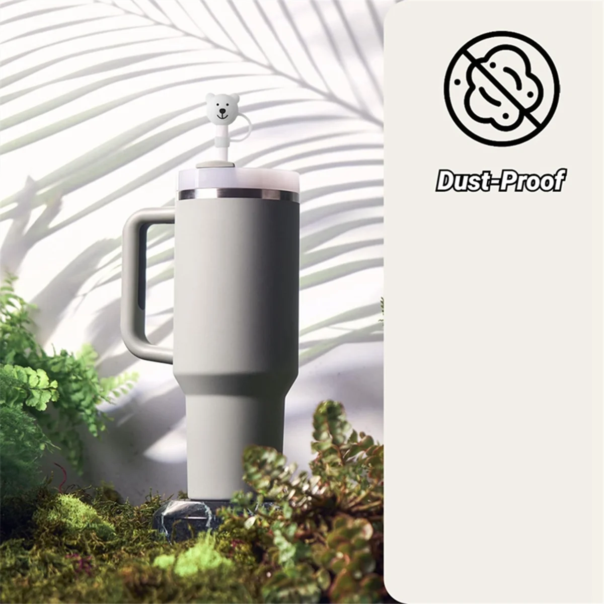 3 упаковки соломенных чехла для чашек Стэнли защитная крышка из соломы с милым