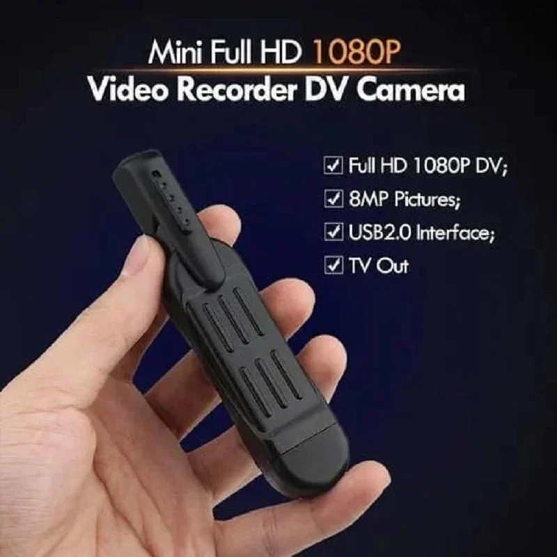 

1080P Full HD Mini Video Recorder DV Camera Lens Photo Video Audio Recorder Loop Record Microphone TV Out USB