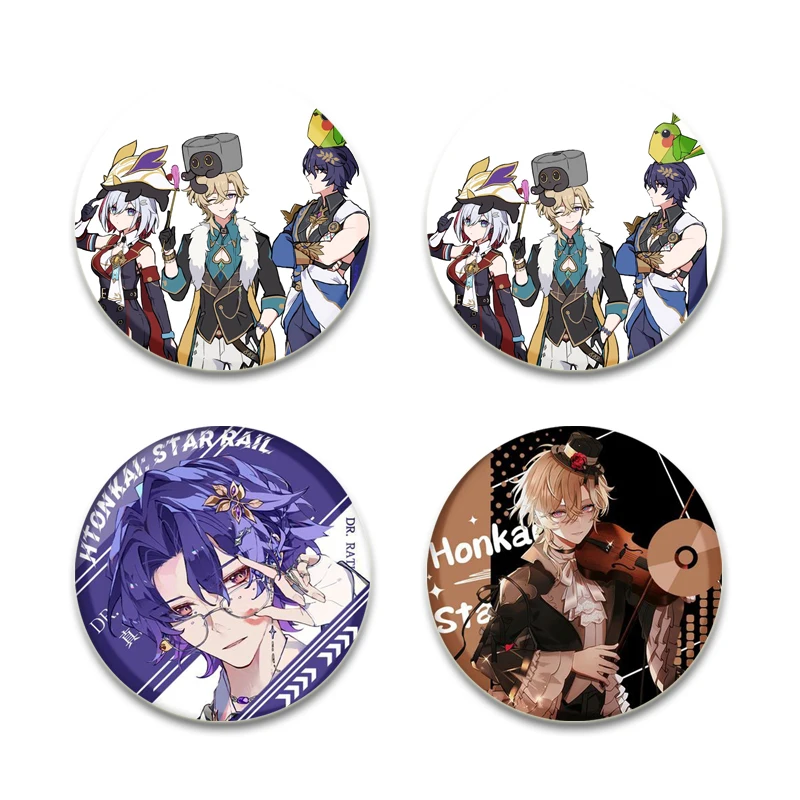 Круглые броши для рюкзака в ассортименте