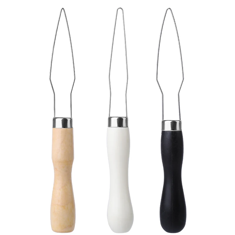 

Fenrry 3PCS Wooden Handle Threader Micro Rings Loop Tool Loop Threader Sewing Accessories Insertion Tools DIY Craft Accessories