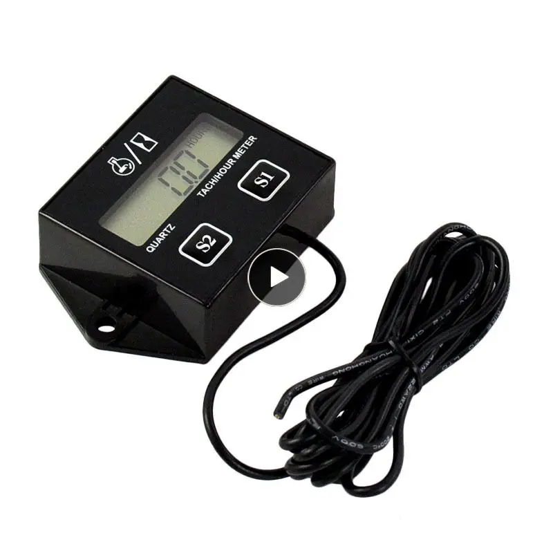 

Digital Engine Tach Hour Meter Tachometer Gauge Engine RPM LCD Display for Motorcycle Motor Stroke Engine Car Motorcycle