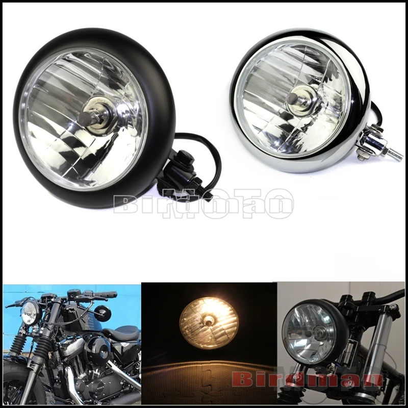 

Передняя фара в стиле ретро для Мотоциклов Harley Dyna, 12 В Softail Touring Sportster XL 800 1200 Cafe Racer Bobber Chopper