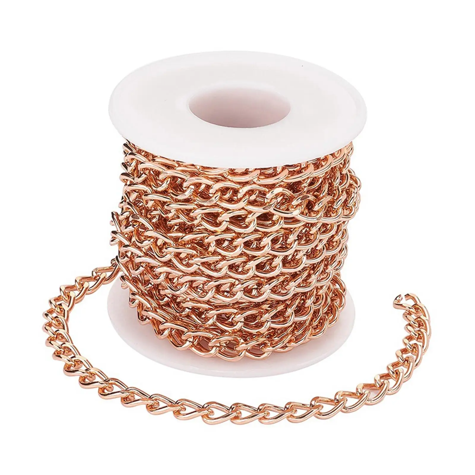 

Curb Chains 1 Roll Soldered Jewelry Making Link Chains Necklace Chains for Bracelets DIY 5M