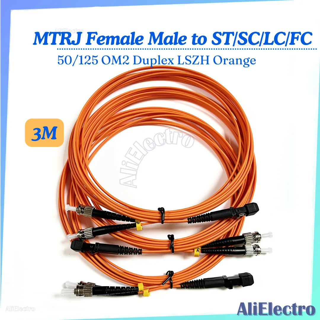 10 шт. 50/125 OM2 3M MTRJ- LC/SC/FC/ST UPC многорежимный дуплексный 2С 2-жильный 2 0 мм Внутренний