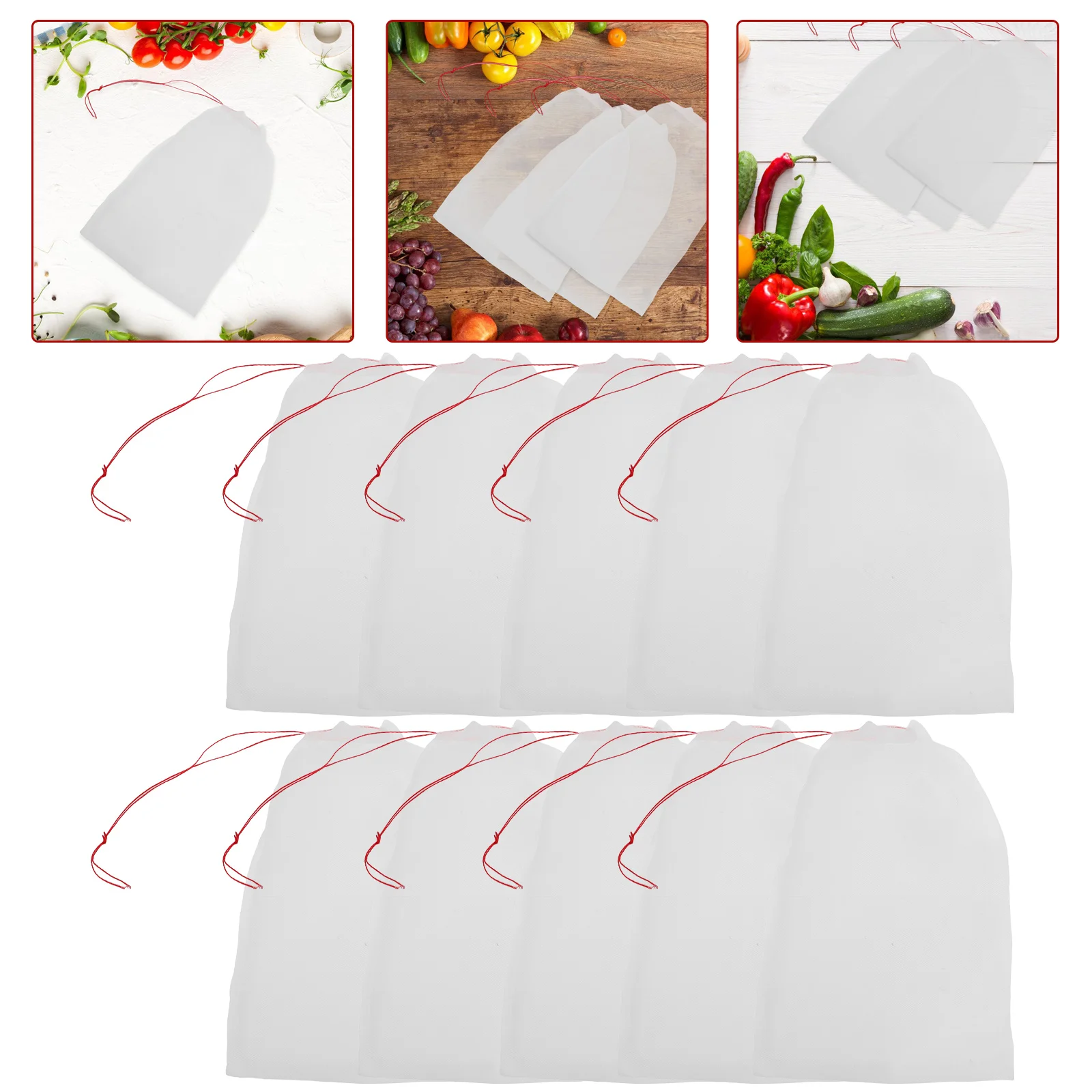

50 Pcs Protective Net Fruit Protection Bag Plants Garden Mesh Bags Nylon for Fruits