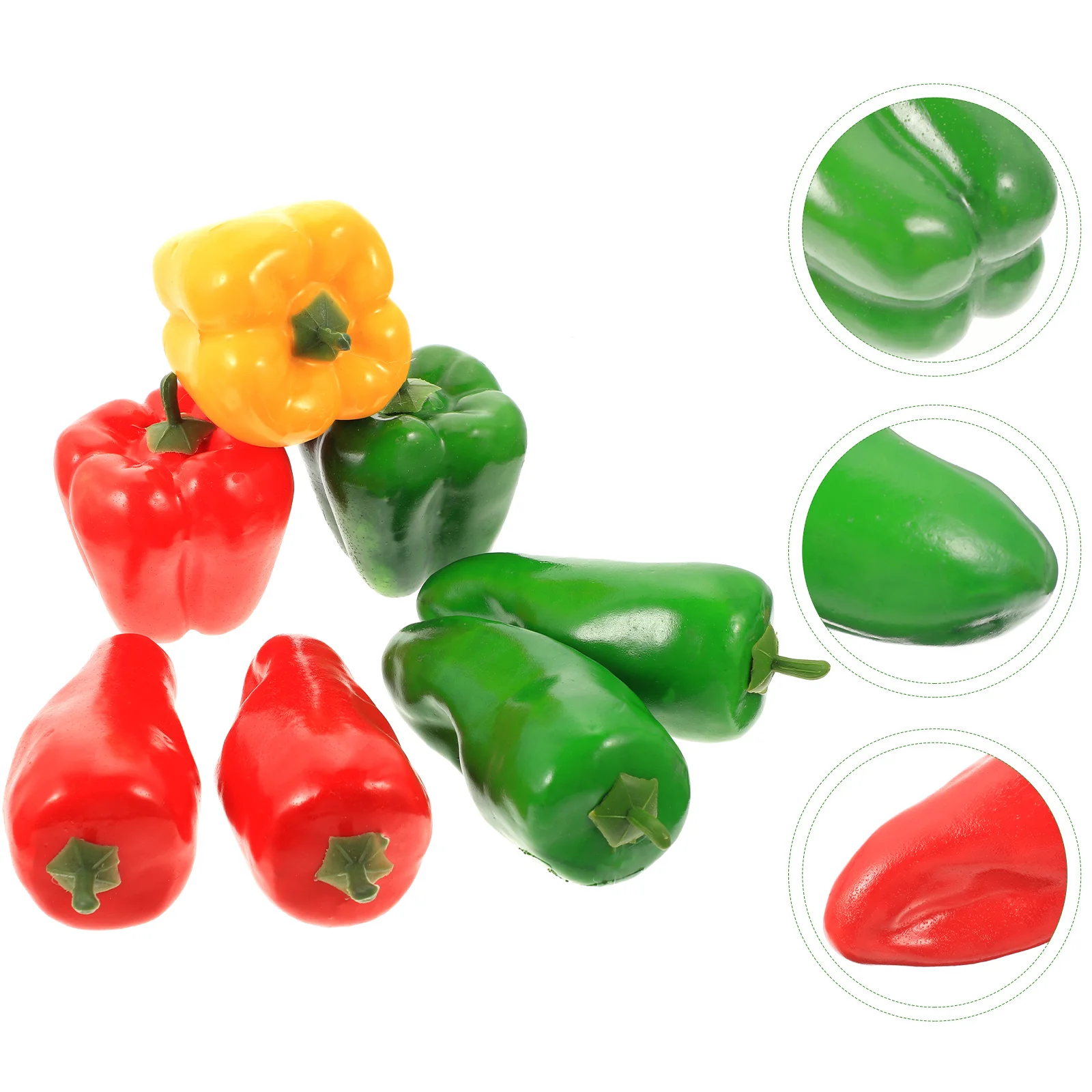 

Fake Pepper Peppers Vegetable Artificial Simulation Fruit Faux Chilifor False Decor Toy Vegetables Ornament Mixed Kitchen Model