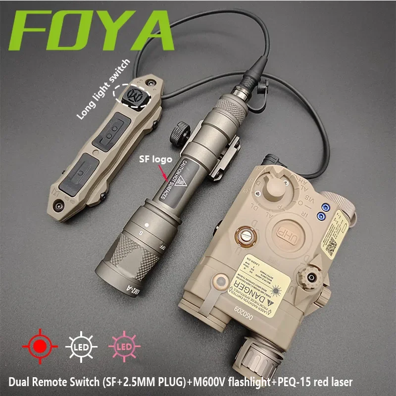 Тактический PEQ15 Красный Синий Зеленый Лазерный ИК-заполняющий Свет и