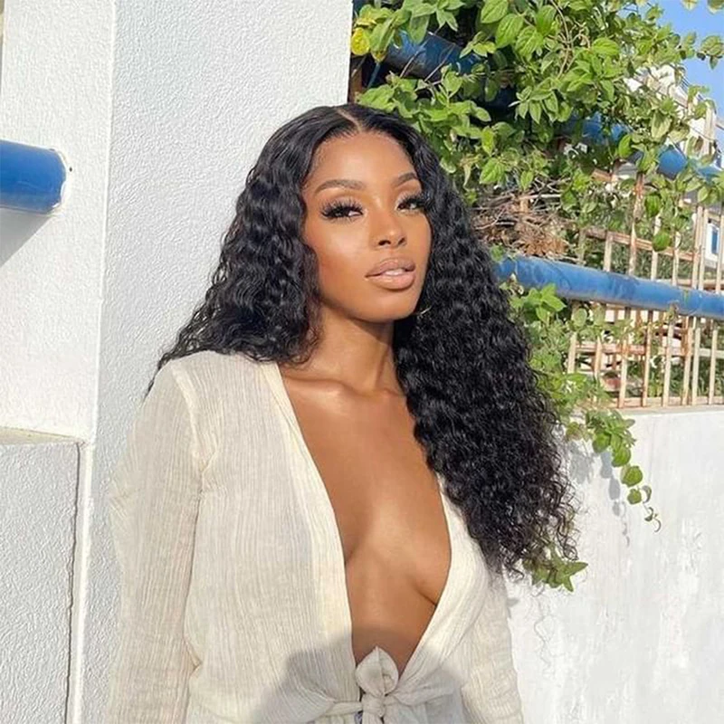 

Lace Front Wig Synthetic Wigs For Women Natural Black Cosplay 18 Inch Middle Part Lace Frontal Natural Hair Perruques