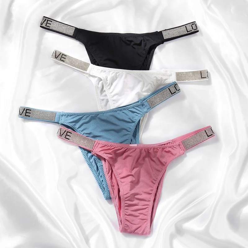 

Стринги женские, с заниженной талией, с надписью Love, G