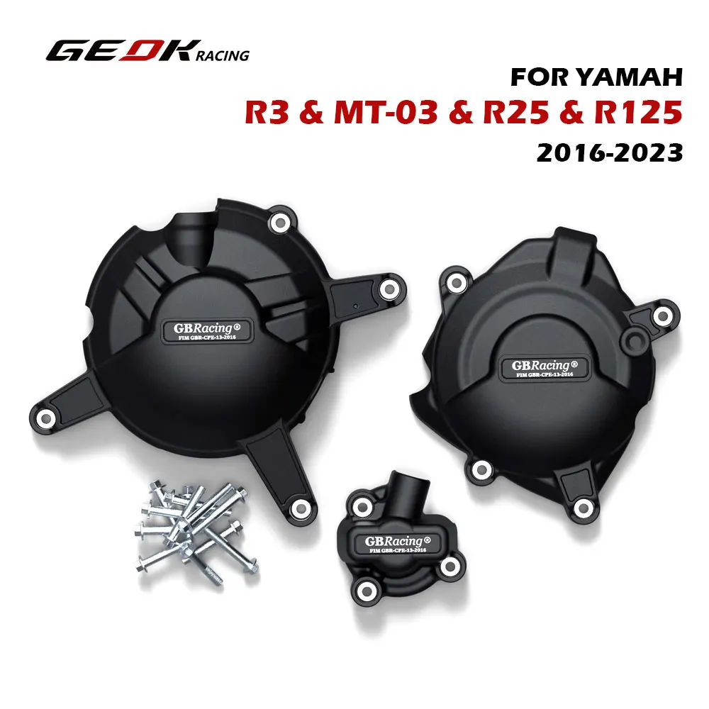

R3 MT03 Motorcycle Guard Protection Covers For YAMAHA MT-03 R3 R25 R125 2014-2023 GB Racing Engine Cover Set